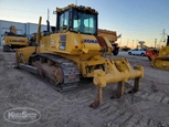 Used Bulldozer,Used Komatsu in yard,Front of used Komatsu Bulldozer